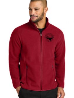 Mens Ragland Fleece Zippered Jacket