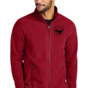 Mens Ragland Fleece Zippered Jacket