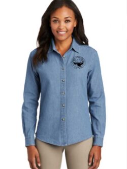 Womens Long Sleeve Denim Shirt