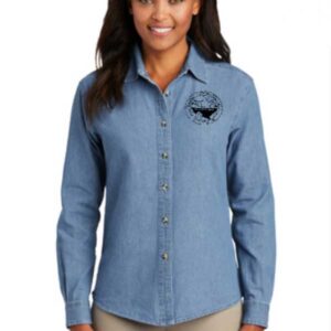 Womens Long Sleeve Denim Shirt