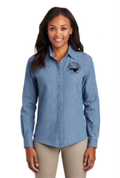 Womens Long Sleeve Denim Shirt