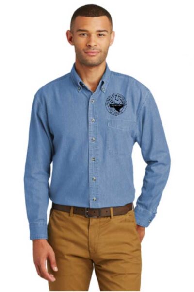 Mens Long Sleeve Denim Shirt