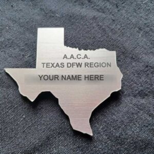 AACA Texas DFW Region Name Tag