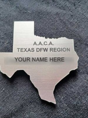 AACA Texas DFW Region Name Tag