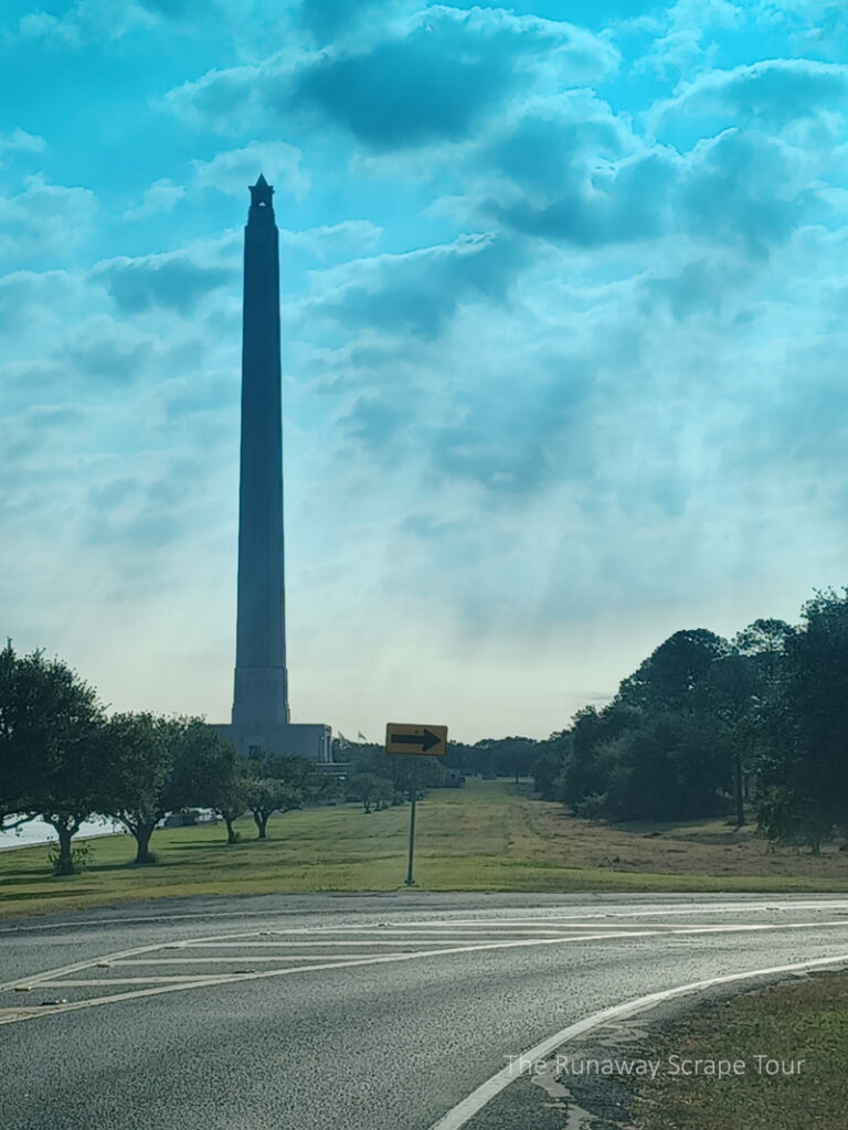 The approach to the San Jacinto Monument