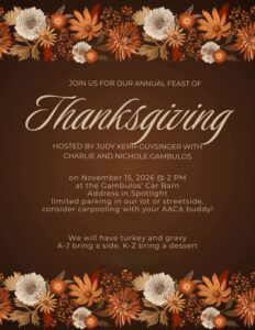 November Thanksgiving Meeting
